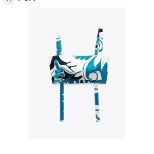 Zara printed crop top